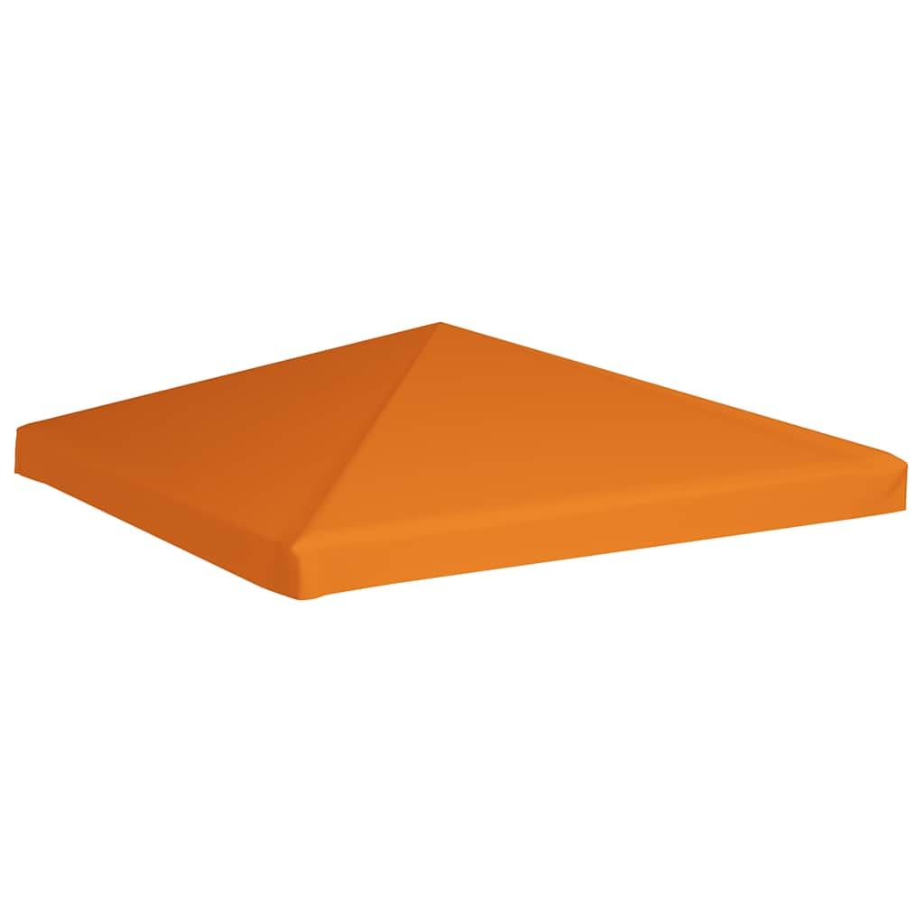 vidaXL Toile Supérieure de Belvédère 310 g/m² 3x3 m Orange Tonelle Pavillon