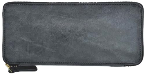 [クリード] SIBILLA ラウンド ロング ウォレット 財布 牛革 ボックス型 コイン収納 335C089#10 ブラック