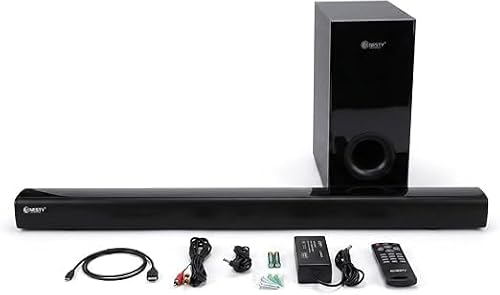 NESTY RX33D 2.1 Channel Bluetooth Soundbar with Wireless Subwoofer - 100W - Black