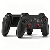 Conjunto de dos controladores para multijugador:​ El controlador inalámbrico dual incluye dos controladores idénticos.El juego de controladores de juegos inalámbricos viene con dos controladores separados y un receptor USB, lo que permite a dos personas jugar juegos compatibles juntas en un solo dispositivo que admite múltiples controladores conectados.