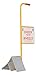 Vestil EALUM-7-HS Aluminum Wheel Chock with Handle and Sign 11-7/8 In. x 21-3/16 In. x 37-9/16 In. Silver/Yellow
