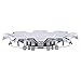 MOTOKU 4 Pcs Chrome Wheel Rim Center Hub Cap Cover for Chrysler 300 2007-2010 with 18x7 Chrome Clad Wheels