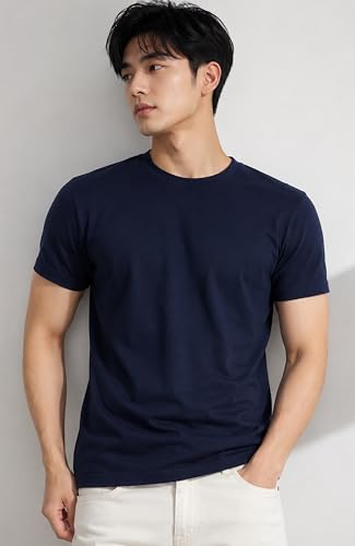 Image of London Hills T Shirt For Man | Men Round Neck Tshirts | Tshirt Shirts Men | Gym T Shirts For mens Workout | T-shirts For Man Cotton Stylish Round Neck T Shirt Half Sleeve Regular Fit Solid Multicolour