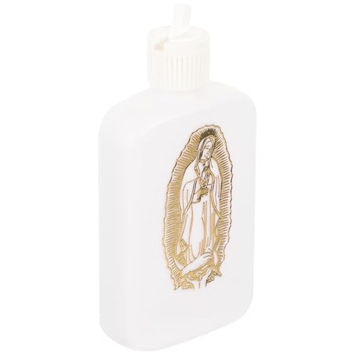 Artibetter Botella en y Uso Sellada de Llevar Fácil de Cruz Casa de Agua Católica de 100ml de Plástico Diseño Elegante y Compacta Aire Libre