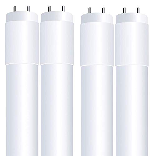 Feit Electric T8 LED Bulbs 4 Foot, 32 Watt Equivalent, Type A Tube Light, Plug & Play, T8 or T12 LED Tube Light, LED Fluorescent Replacement, Frosted, T48/850/LEDG2/4,5000K Daylight, 4 Pack by Feit Electric - Used condition - US$45.07