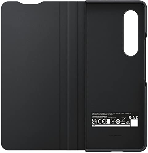 Samsung Flip Cover Smartphone Cover mit Pen EF-FF92P für das Galaxy Z Fold3 5G, Handy-Hülle, extra-dünn, stoßfest, Schutz Case, Schwarz – Ansicht 5