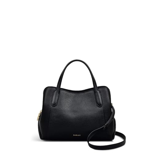 Image of RADLEY London Provence Avenue Women's Small Leather Ziptop Satchel Bag, Black