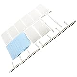 Besttoolifes Split AC Windführung, 8 für Blätter, verstellbare Klimaanlagen-Windleitung, Wandmontage, Anti-direktes Ausblasen, weiß, 20 x 90 cm (Baumwollfilter)