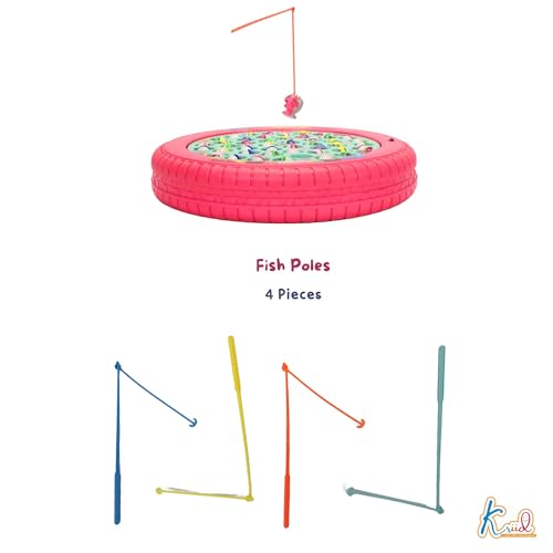Image of Mattel Barbie Musical Rotating Fishing Game with 45 Fishes & 4 Fishing Poles | Battery Operated Learning Toy | Fun & Educational Multiplayer Board Game|Birthday Gift for Kids 3+ Years(Pink)