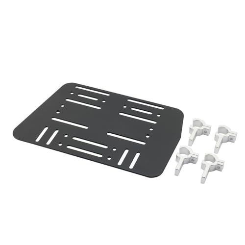 Support bagage arrière et boîte latérale moto en aluminium noir