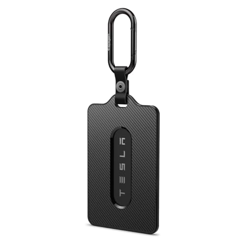Spigen Tesla �L�[�P�[�X 1������ Tesla Model Y/S/3/X/�T�C�o�[�g���b�N ���h�~ �J���r�i�t�� �J�[�h�z���_�[ �e�X���A�N�Z�T���[ TO243 ACP11310 (�u���b�N)