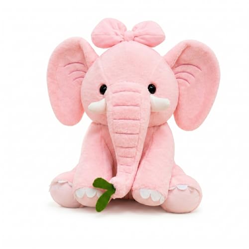 Image of Luxury Premium Elephant Plush Soft Toy, Pink, 45 CM