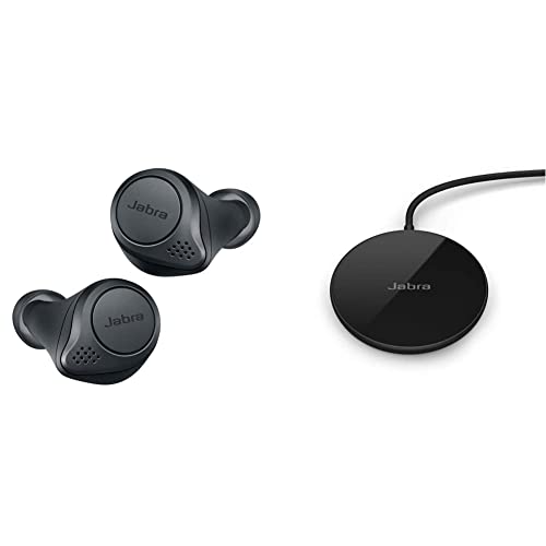 Jabra Elite Active 75t – Wireless-Charging-fähig – Sport-Kopfhörer, grau + Wireless-Charging-Pad 5W