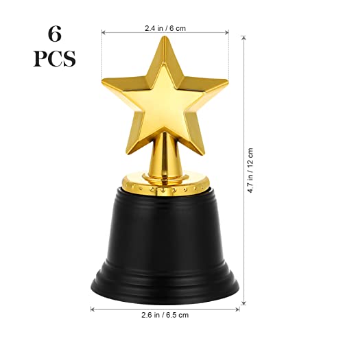 Kisangel 6 Peças Troféu Estrela Vencedor Do Prêmio Troféu Copo Troféu Engraçado Ganhar Competições D