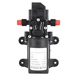 Druckwasserpumpe 12V, Wasserpumpe Camping, Boot Wasserpumpe Elektrisch, Micro Diaphragm Pump, Selbstansaugende, 160Psi Hochdruckpumpe für Wohnwagen-Campingboote