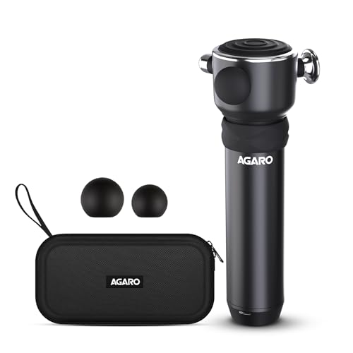 Image of AGARO Imperial Handheld Deep Tissue Massager, Vibrating Muscle Massager - Therapy Back Massager for All Body Relief - Muscle Relaxation and Fascial Binding - Trigger Point Therapy Massage Gun, Black