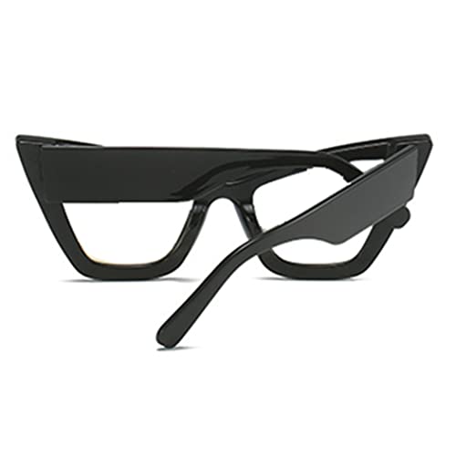 Image of Retro Cat Eye Blue Light Blocking Reading Glasses For Women Men Oversized Anti Anti Glare UV Eyewear (black, 4.50, multiplier x)