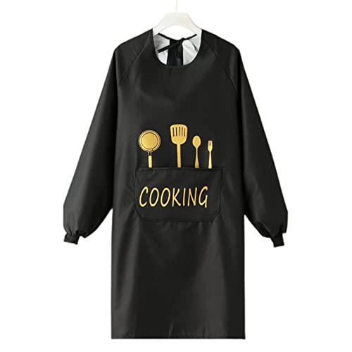 Tablier imperméable à manches longues pour cuisine et ménage URYYRIT unisexe