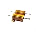 HKSLQXFGO 10Pcs 100 Ohm 100R 25W Watt Power Metal Shell Case Wirewound Resistor