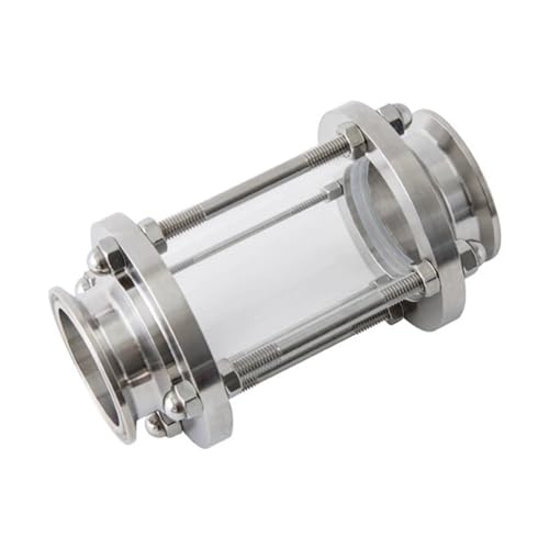 Water Flow Sensor 19mm Sanitay Flow Sight Glass 1.5'' 50.5mm Tri Clamp SS304 Stainless Steel Pipe Fitting