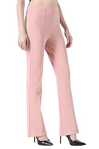 Image of Leriya Fashion Women's Yoga Dress Pants Stratchable Work Slacks Business Casual Office Straight Leg /Bootcut Elastic Waist Trouser for Women
