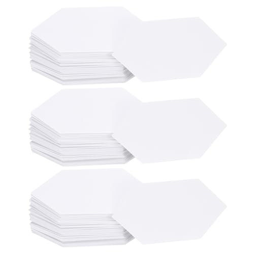 sourcing map Sechseckiges Papier zum Quilten, 1,9 cm, englische Papiervorlagen, Grundstücke, Patchwork-Zubehör für Quilten, Nähen, Basteln, 300 Stück