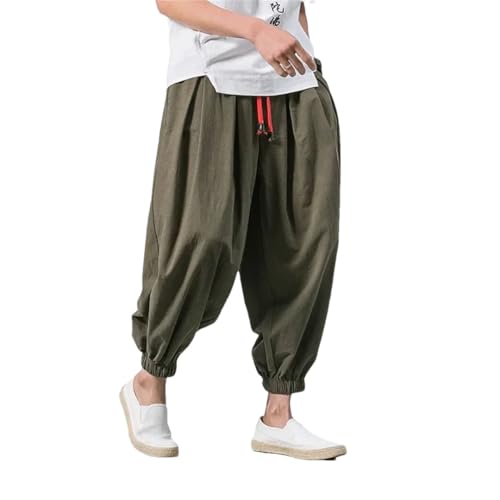 Zadaos Men's Harem Pants Loose Streetwear Casual Trousers Japanese Kimono Sweatpants