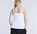 Motherhood Maternity Women's Clip Down Nursing Tank Top Cami with Adjustable Straps and Built-in Shelf Bra for Breastfeeding, White, X-Small