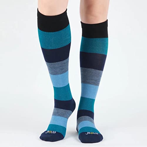 Image of ja vie Women & Men Comfy 75% Merino Wool Compression Socks 15-20mmHg Extra Soft