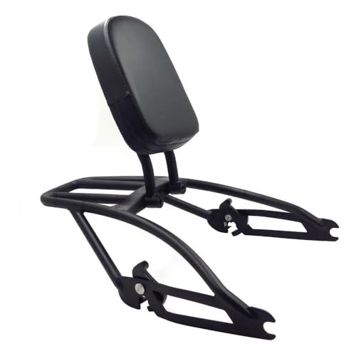 Dossier passager arrière moto XG 750 custom avec rack porte-bagages noir