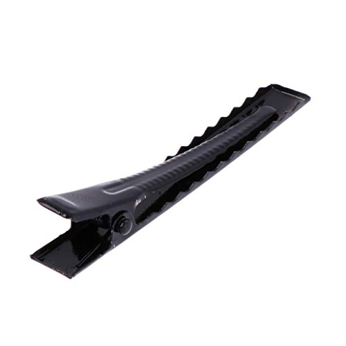 MINGSTORE 10 pièces Noir métal Simple Broche Pince Crocodile Pinces à Cheveux Barrette arcs Bricolage 5.5 cm-5.5 cm – vue 4