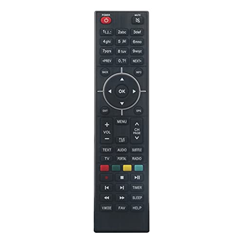 VINABTY Remote Control for Zgemma Star H2s HS H2h H5.2s H5 H S H9s 2S, Black