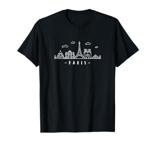 France Capitale Skyline Tour Eiffel Paris T-Shirt