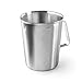 Lacor - 62742 - Caraffa graduata, misurino, misuratore dei liquidi, acciaio inox, senza BPA, 15 cm, 2 l