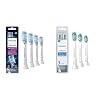 Philips Sonicare Genuine G3 Premium Gum Care Replacement Toothbrush Heads, 4 Brush Heads, White, HX9054/65 & Genuine C2 Optimal Plaque Control Toothbrush Heads, 3 Brush Heads, White, HX9023/65
