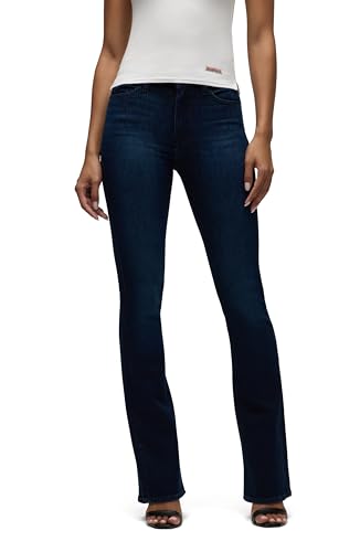 Jean bootcut taille haute Barbara Hudson pour femme en denim bleu classique