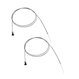 2 pcs/set SHLPDFM Silver 60-122 Universal Push Pull Choke Cable 96' Conduit Go Kart Throttle Cable