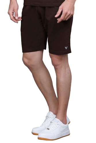 Image of GODFREY Cotton Half Trackpant with Zipper Pocket Shorts for Men | Outdoor Light Weight Sports