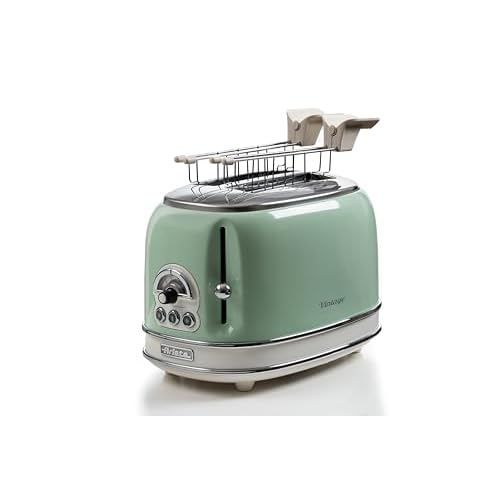 Ariete 155 Tostador 2 ranuras vintage, 810 W, 5.3 tons, Metal, Verde