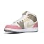 White/Vivid Green-pink-tan