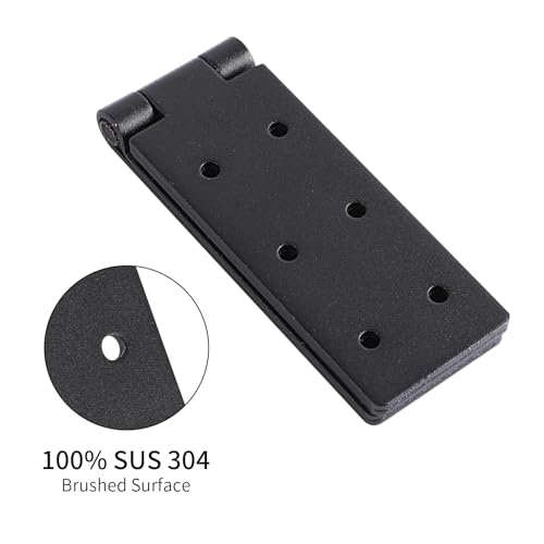 2 Stk Scharniere Klappbar Scharniere Schwerlast, Türscharnier Kistenband, Klappscharnier, Schwarz Möbelband Möbelscharniere für Tischband Torband Scharniere Türband Gartentüren Schrankscharniere