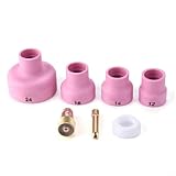 Photo Gallery urpizy set di accessori per saldatura, 7 pezzi, per torcia di saldatura wp9/20, 1,6 m/2,4 mm, foro in ottone e ceramica, accessori in gomma (2,4 mm) Photo Gallery urpizy set di accessori per saldatura, 7 pezzi, per torcia di saldatura wp9/20, 1,6 m/2,4 mm, foro in ottone e ceramica, accessori in gomma (2,4 mm)