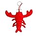 TOSSPER 1pc Homard en Peluche Porte-clés Pendentif Main Breloque Porte-clés Accessoires
