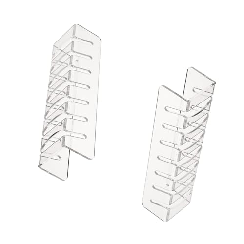 Xanhoy Clear/Black Acrylic Baseball Caps Rack Practical Baseball Caps Stand Convenient Hat Acrylic Display Rack Storage Holder Multifunctional Acrylic Hat Display Rack cover