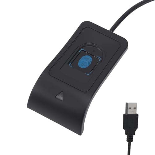 Yanmis Lecteur D' Digitales USB de Bureau, 360 ° Touch Biométrique Scanner D' Digitales pour WINS...