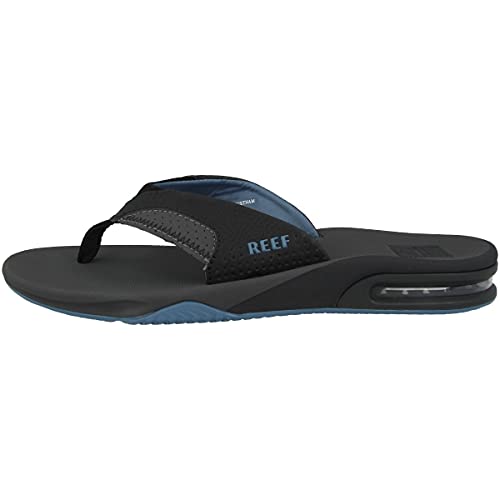Reef Men's Fanning Flip-Flop, Gray Light Blue, 10 UK