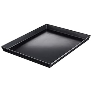 Ballarini Professionale 3044.40 Teglia Rettangolare con Angoli Svasati, Ferro Blu, Nero, 40 x 30 x 3 cm