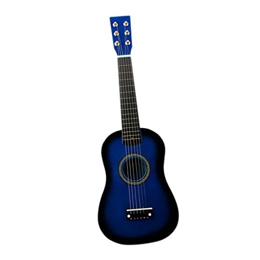 Guitare acoustique folk classique pour débutants, étudiants, adultes, joueur, 6 cordes, bleu