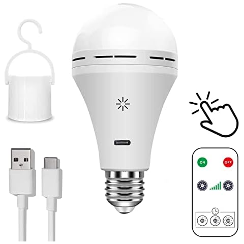 BOBOPAI Bombilla Recargable USB C con Control Remoto Cover
