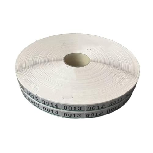 For 1 x 5000 pairs of labels, number 0001 5000, suitable Compatible with and negative film mini-processor, same as photo